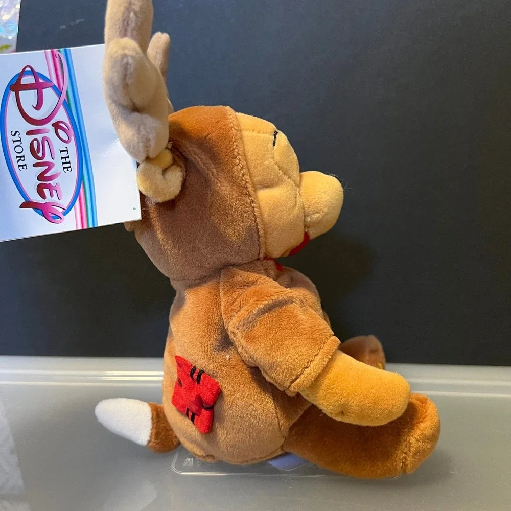 Disney‎ Store Reindeer Pooh Mini Bean Bag Plush 1999 Exclusive Winnie the Pooh